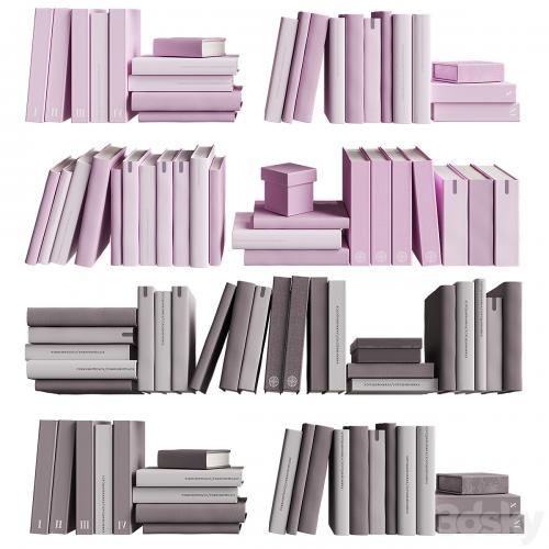 7colors monochrome books set