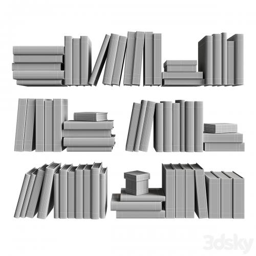 7colors monochrome books set