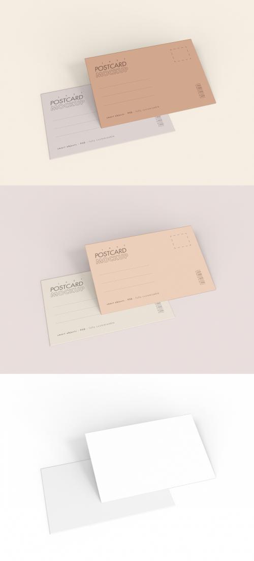 Two Business Postcards Mockup - 465124342
