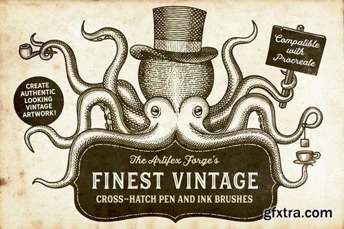 Finest Vintage - Procreate Brushes 94DMTME