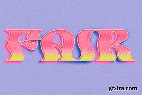 Debossed 3D Pattern Text Effect 4BAUQQ6