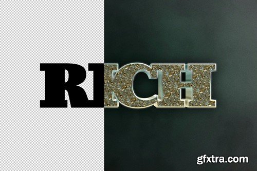 Rich Chrome Text Effect CLQRUBL