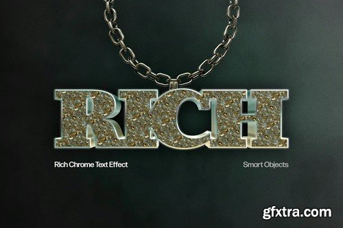 Rich Chrome Text Effect CLQRUBL