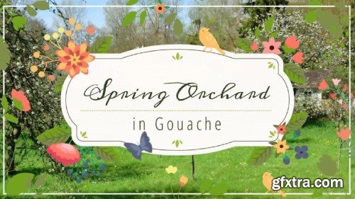 Paint a Springtime Orchard in Gouache: Mastering Techniques for Beginners