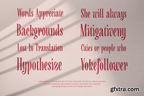 Polkywogenz - Condensed Serif 5YNHKQA