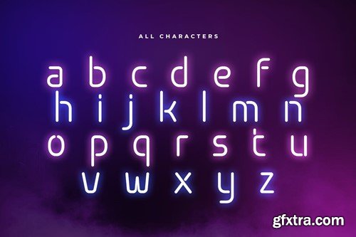 Flare - Neon Light Party Font VAQSRJ7