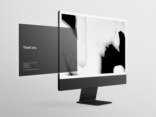 Computer Screen Mockup - 465401559