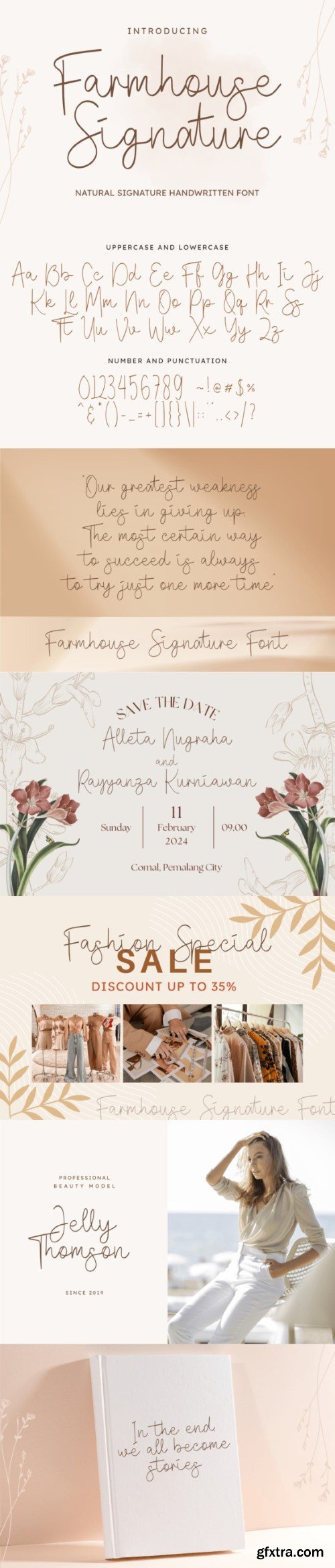 Farmhouse Signature Font