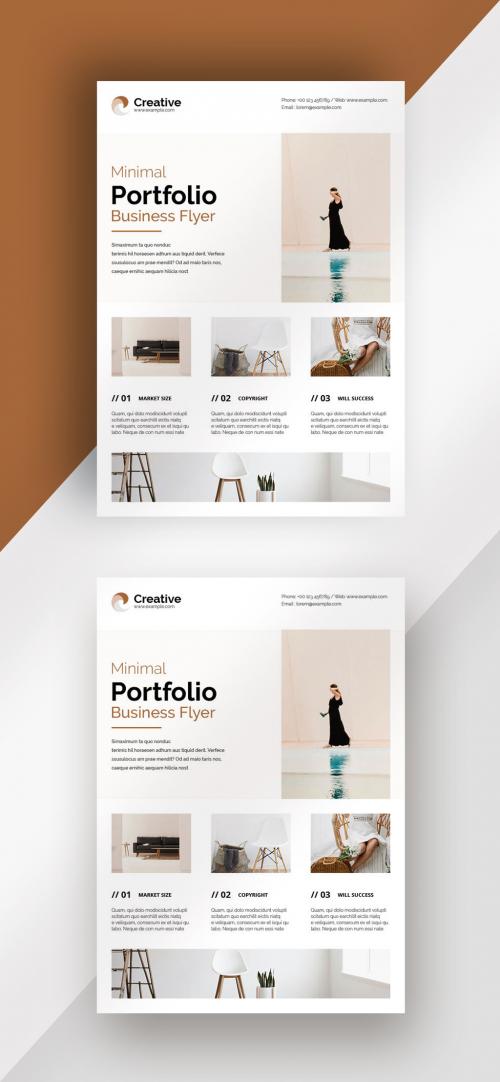 Minimal Portfolio Business Flyer - 465402703