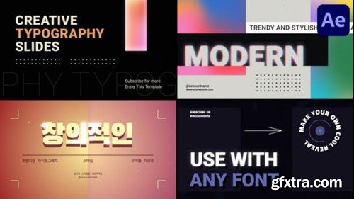 Videohive Creative Typography for After Effects 51137698