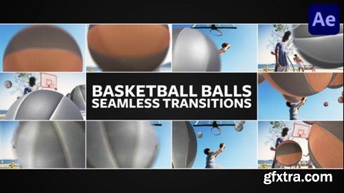 Videohive Basketball Balls Seamless Transitions for After Effects 51098918