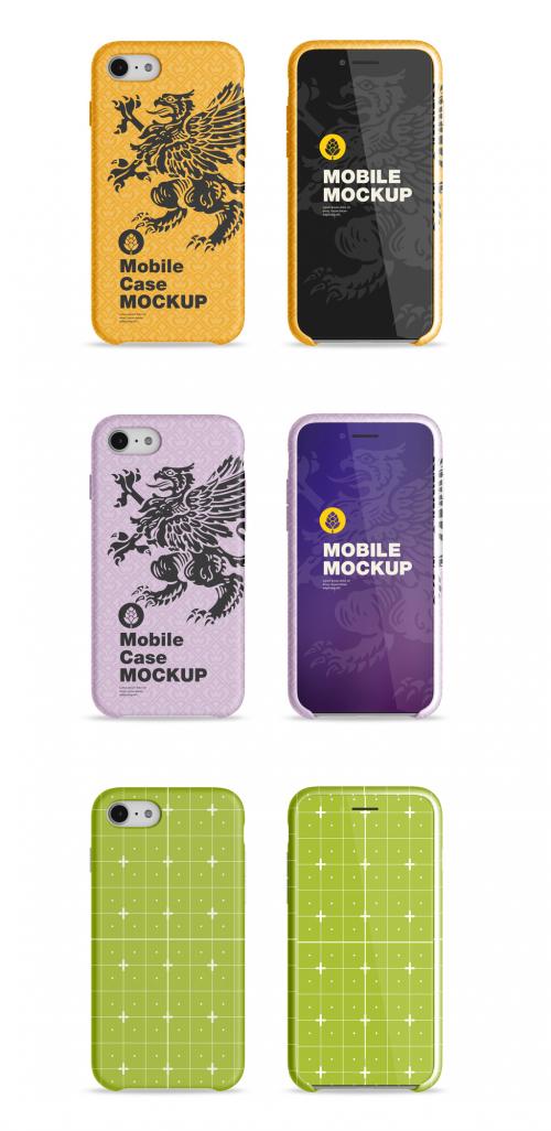 Mobile with Silicone Case Mockup - 465850066