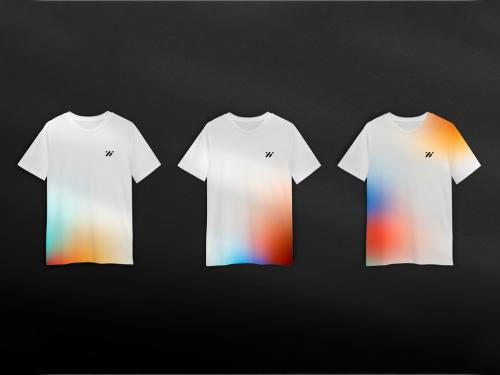 Gradient T Shirt Mockup - 466795738