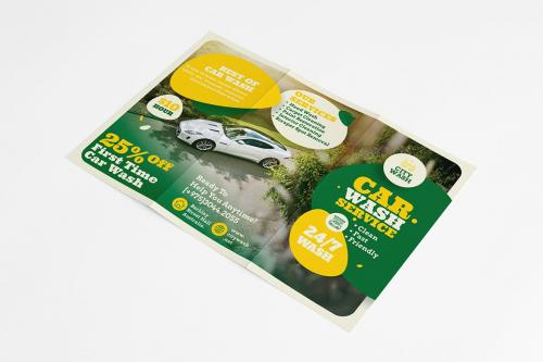 Car Wash Trifold Brochure