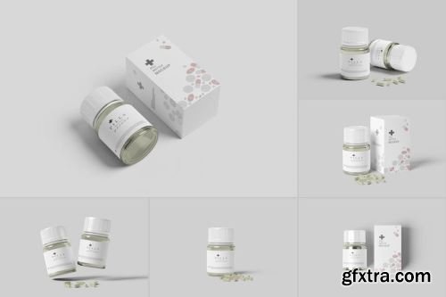 Pills Bottle Mockup Collections #2 14xPSD