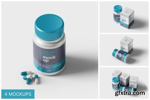 Pills Bottle Mockup Collections #2 14xPSD