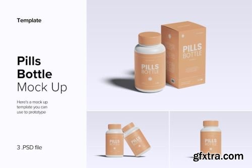 Pills Bottle Mockup Collections #2 14xPSD