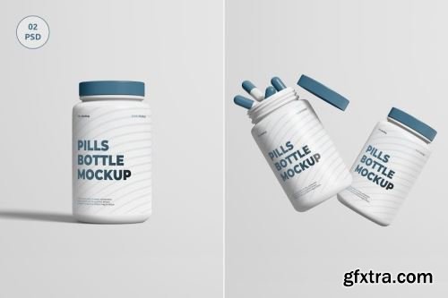 Pills Bottle Mockup Collections #1 12xPSD