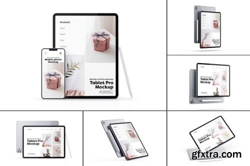 iPad Pro Mockup Collections 13xPSD