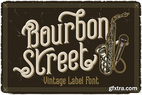 Bourbon Street Display Font LVN6RST