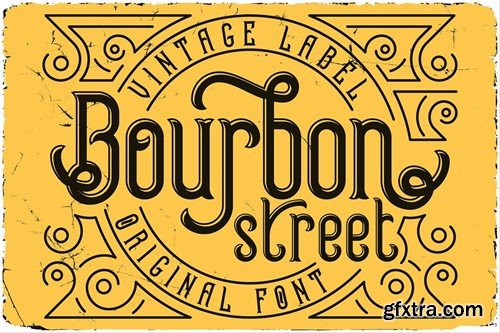 Bourbon Street Display Font LVN6RST