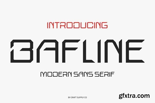 Bafline – Futuristic Sans Serif 9VFPPUU