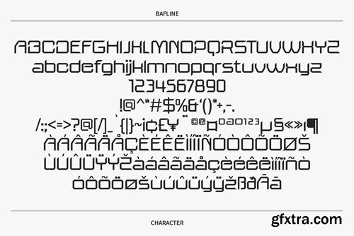 Bafline – Futuristic Sans Serif 9VFPPUU