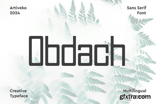 Obdach Sans Serif Font BW3XQZZ