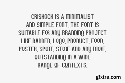 Crishock - Grotesk & Minimal Font 4H3QGPS