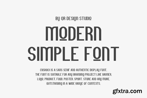 Crishock - Grotesk & Minimal Font 4H3QGPS