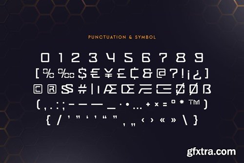 Hexa - Futuristic Font P43VJNT