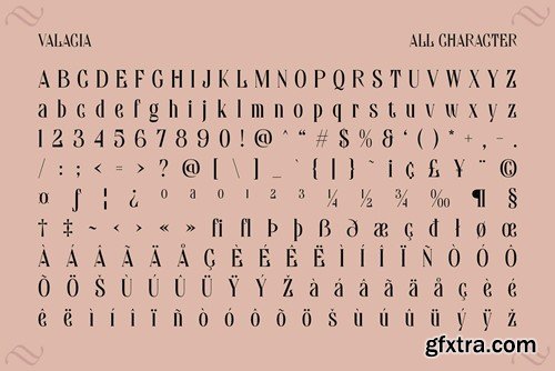 Valacia – Display Serif 76CUJUA