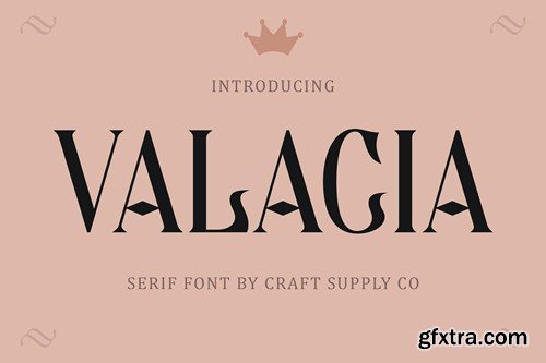 Valacia – Display Serif 76CUJUA