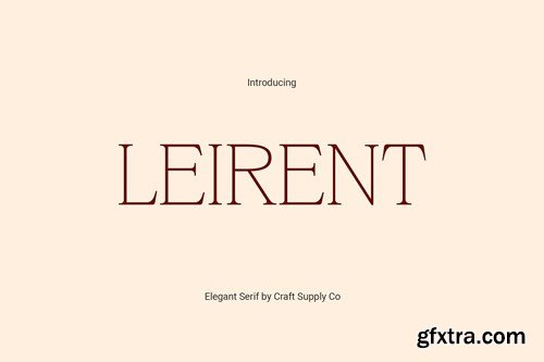 Leirent – Elegant Serif KUAF6UY