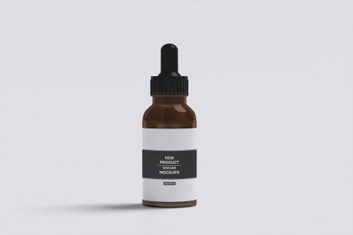 Serum Glass Bottle Mockup