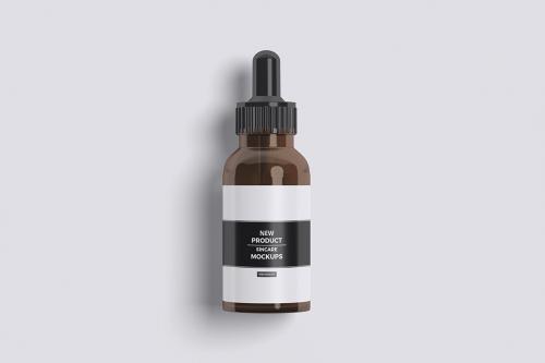 Serum Glass Bottle Mockup