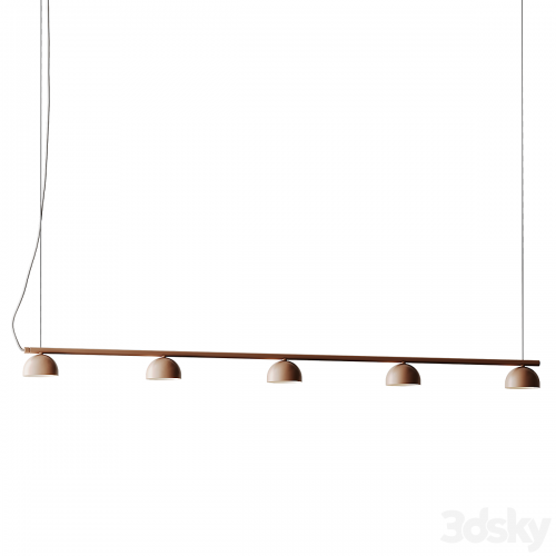 Blush Rail 5 Ceiling Lamp from Northern