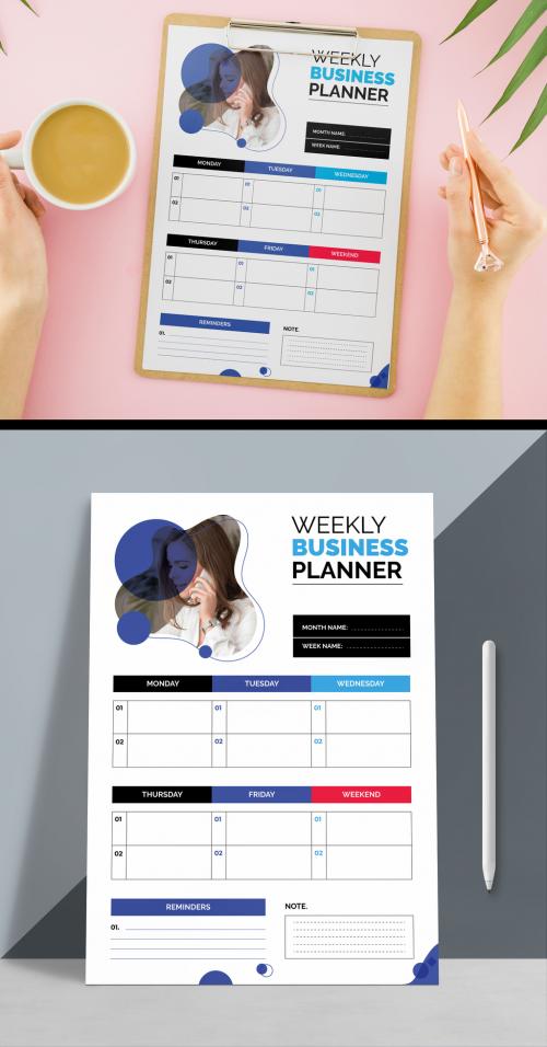 Planner Design Weekly Planner Print Layout - 467237312