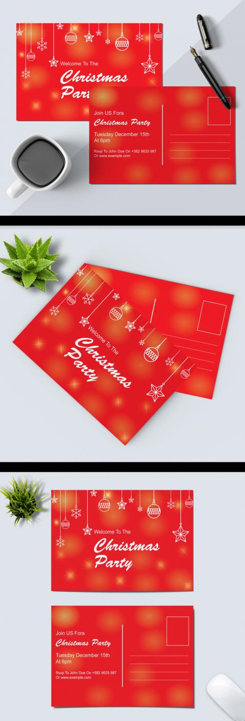 Christmas Post Card Design - 467237334