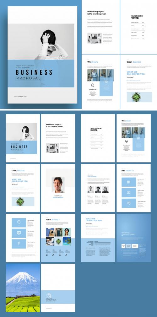 Corporate Business Proposal Layout - 467237649