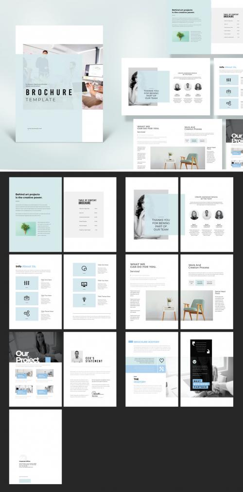 Corporate Minimal Brochure Layout - 467237654