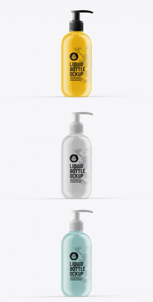 Glossy Soap Bottle Mockup - 467238128