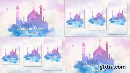 Videohive Colorful Ramadan Intro 4 in 1 51127346
