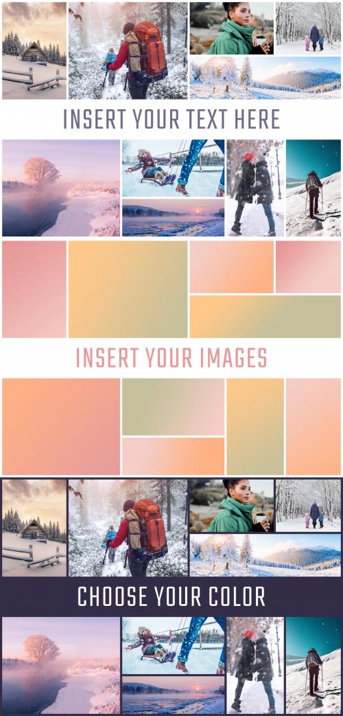 Photo Collage Frame Effect Mockup - 467446818