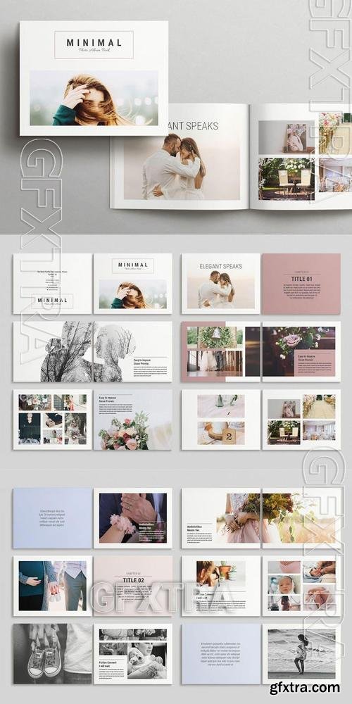 Photo Album Book Template Landscape FZXHHLC