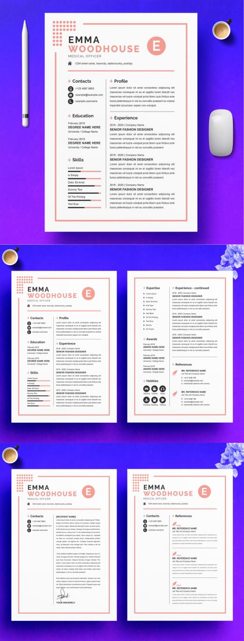 Simple Elegant Resume Layout - 467447466