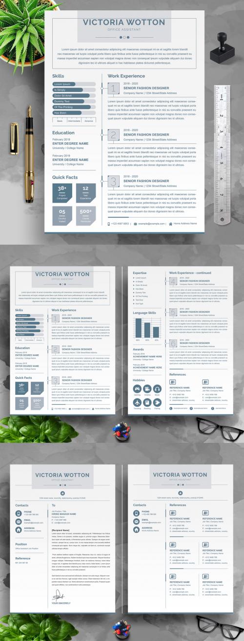 Professional or Designer Resume Layout Cv - 467447468