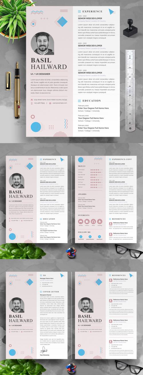 Creative UI UX Designer Resume Layout - 467447545