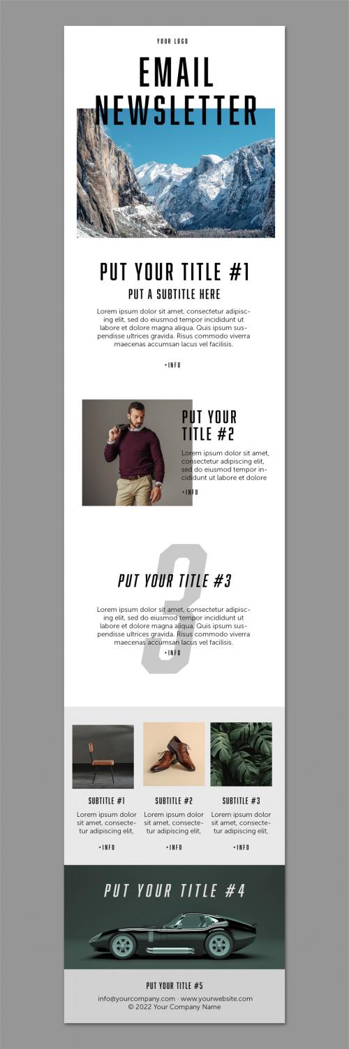 Photoshop Email Newsletter Layout - 467449584