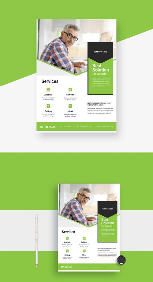 Corporate Business Flyer Layout - 468262462